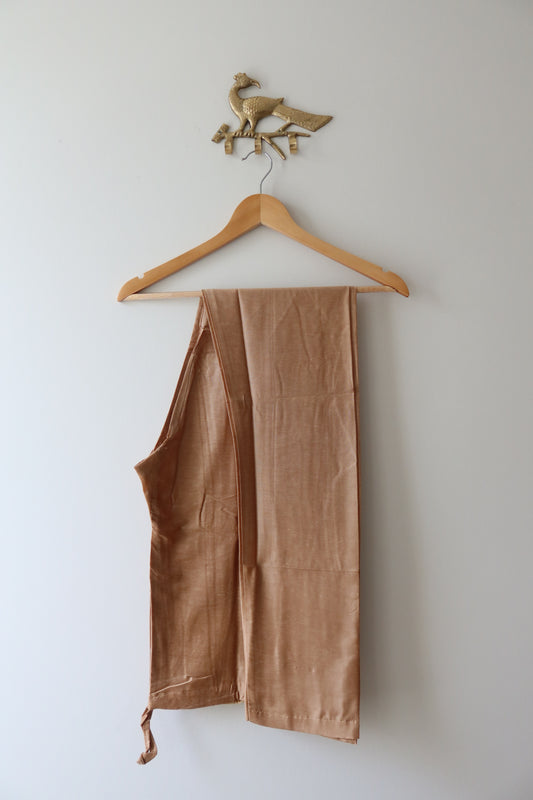 Raw Silk Pink Red Kurta Set- 40, New