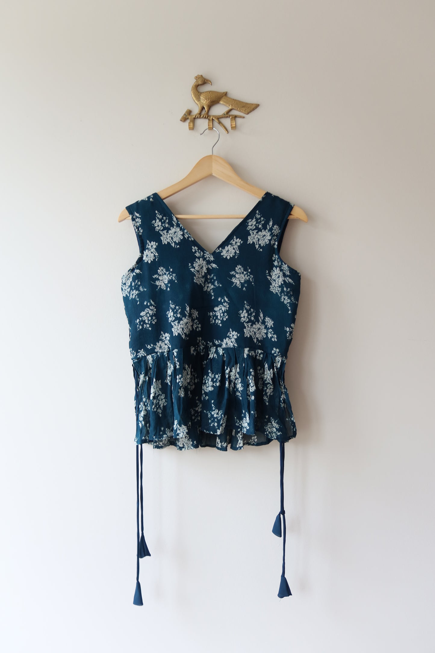 Navy Blue Sharara Set - Preloved, 36
