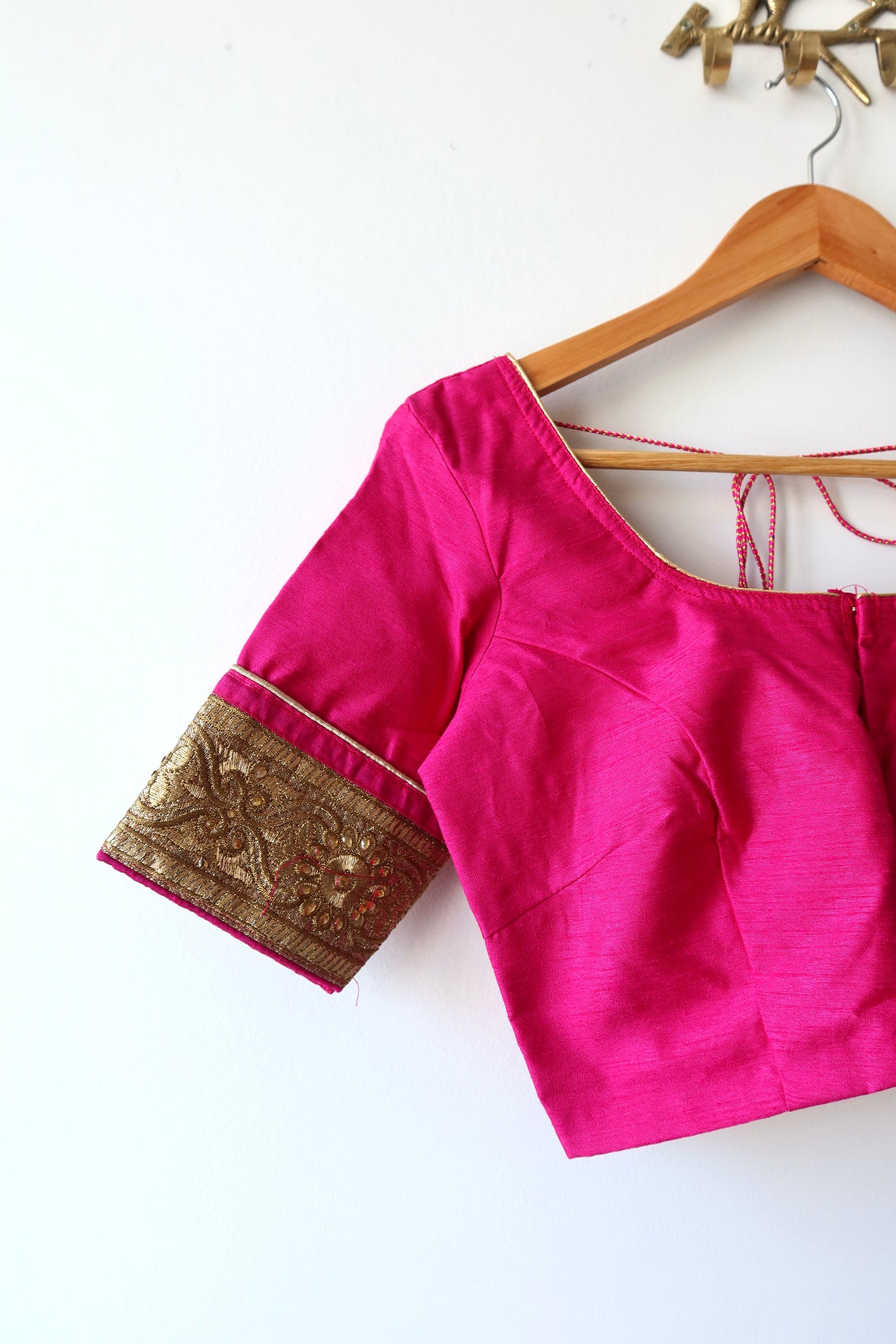 Pink and Orange Sari Set - New