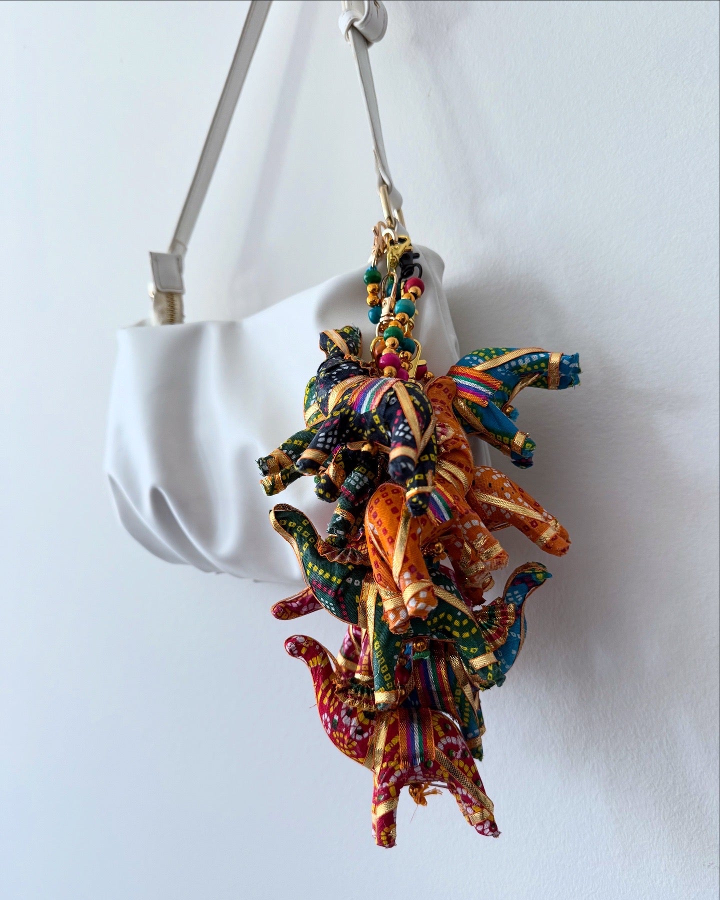 Handmade Elephant Bag Charms- New