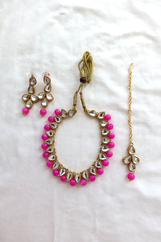 Stone and Colored Pearl Set - New, 4 Colors