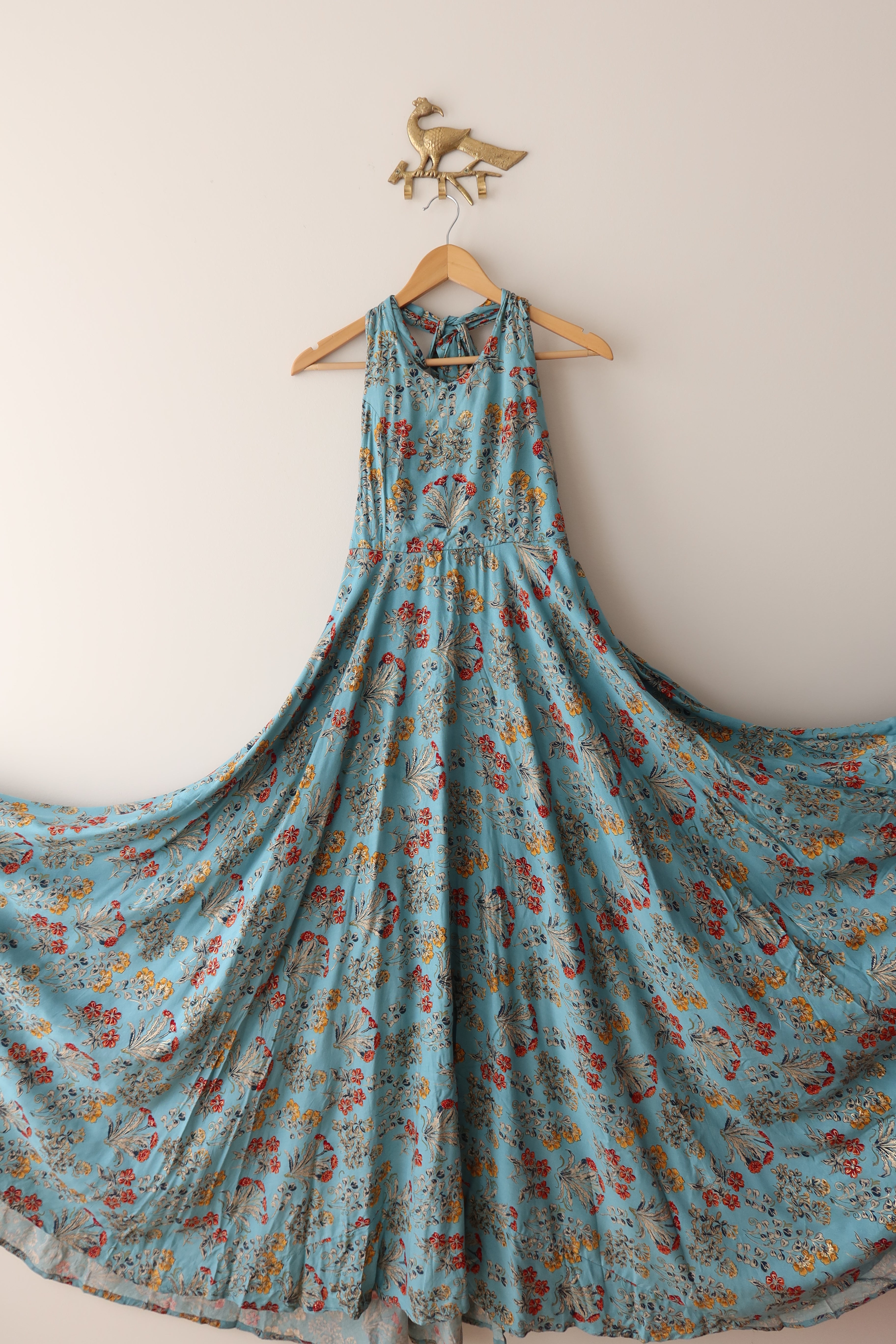Baby Blue Halter Dress- Preloved, 40 Baby Blue Halter Dress- Preloved, 40