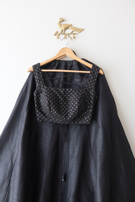 Classic Black Silk Set - New