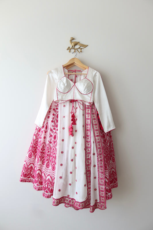 Pink Friday Lucknowi Lehenga Set - New