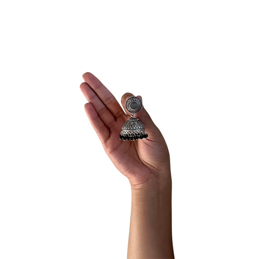 Traditional Silver Jhumkas - New, One Size