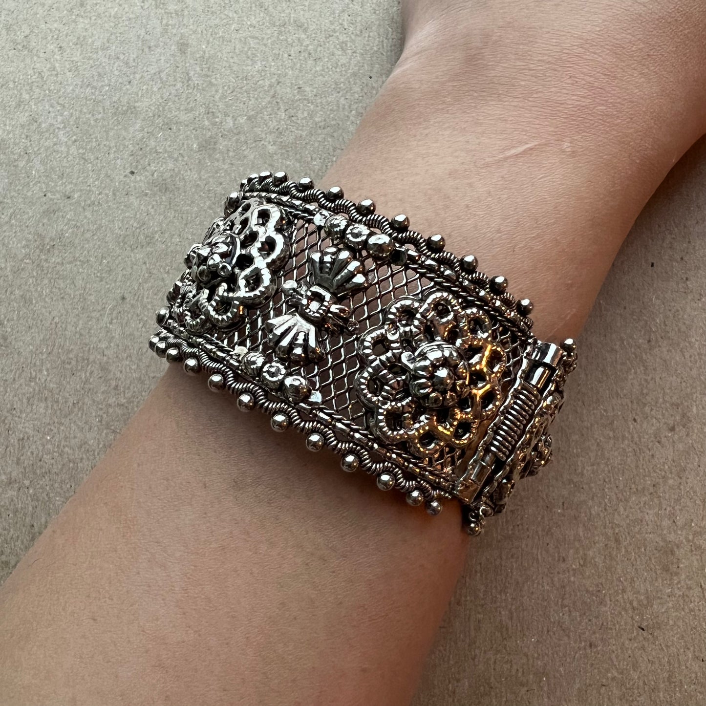 Elegance Defined: High Quality Silver Bangle Bracelet- Preloved