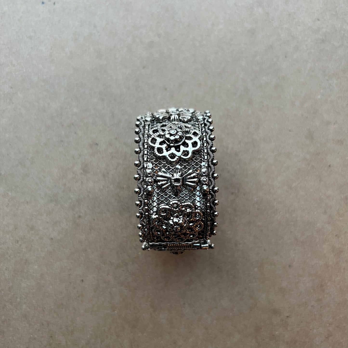 Elegance Defined: High Quality Silver Bangle Bracelet- Preloved