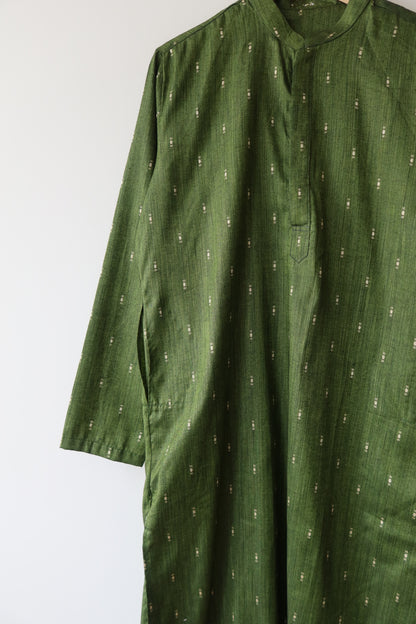 Olive Green Men’s Kurta - Brand New, Size 42