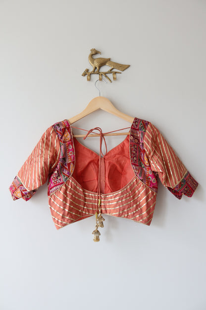 Peach Gota Patti Lehenga Choli Full set - Brand New, Size Medium/Large