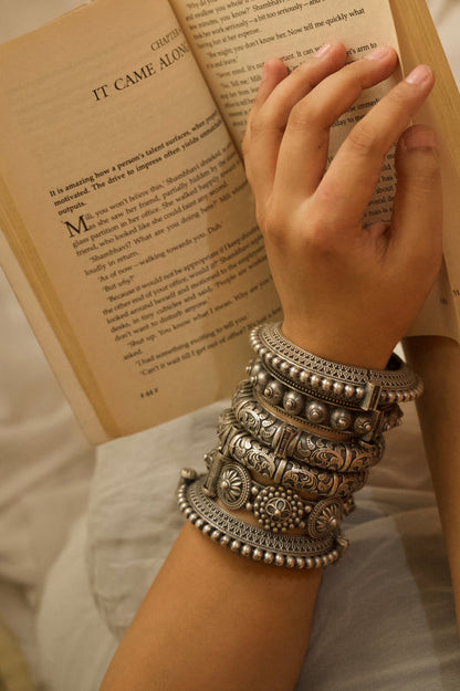 Laxmi Silver Kada Bangle - Brand New