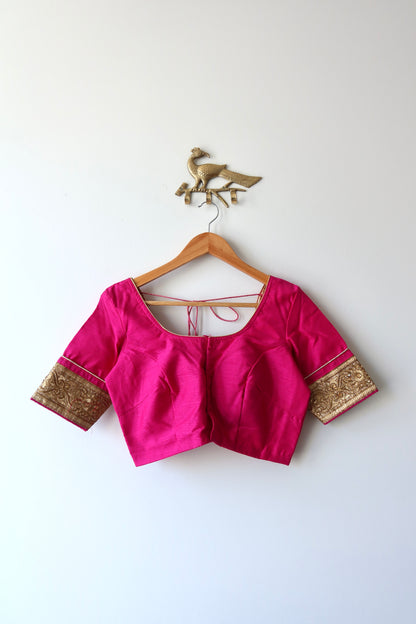 Pink and Orange Sari Set - New