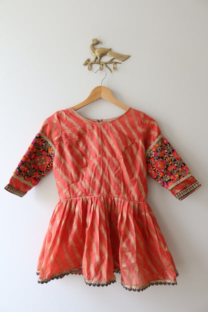 Coral Baby Doll Tunic- Size 34, New