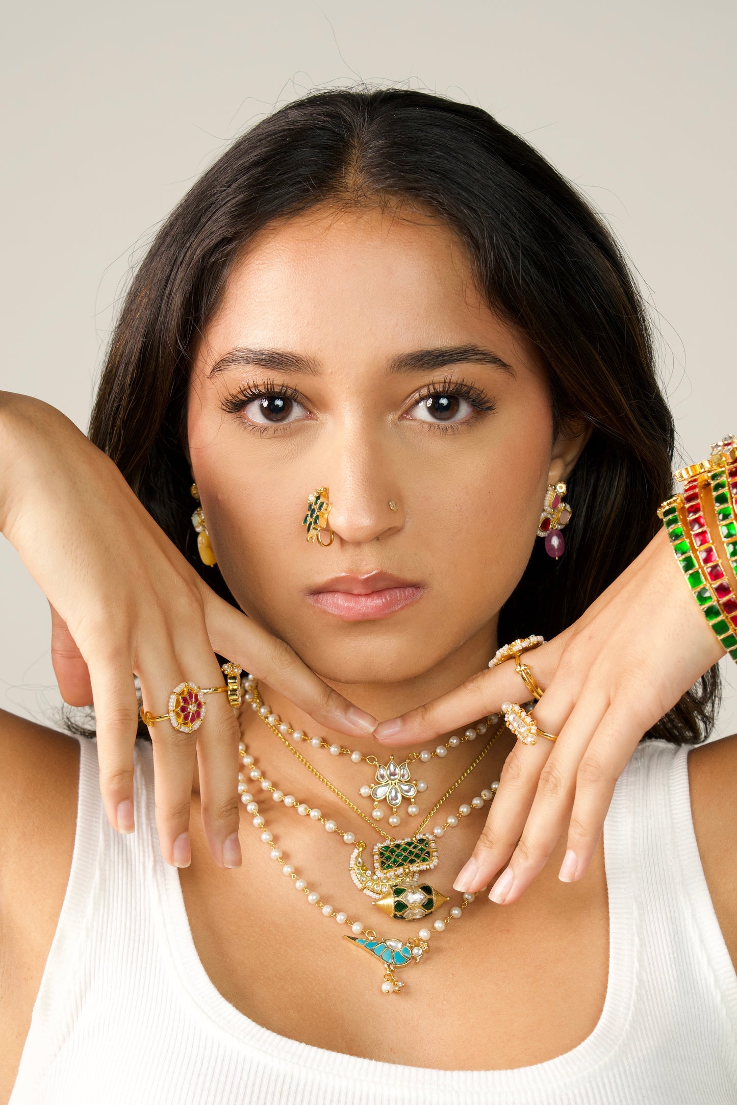 Kundan Taweez Necklace - in 2 colors