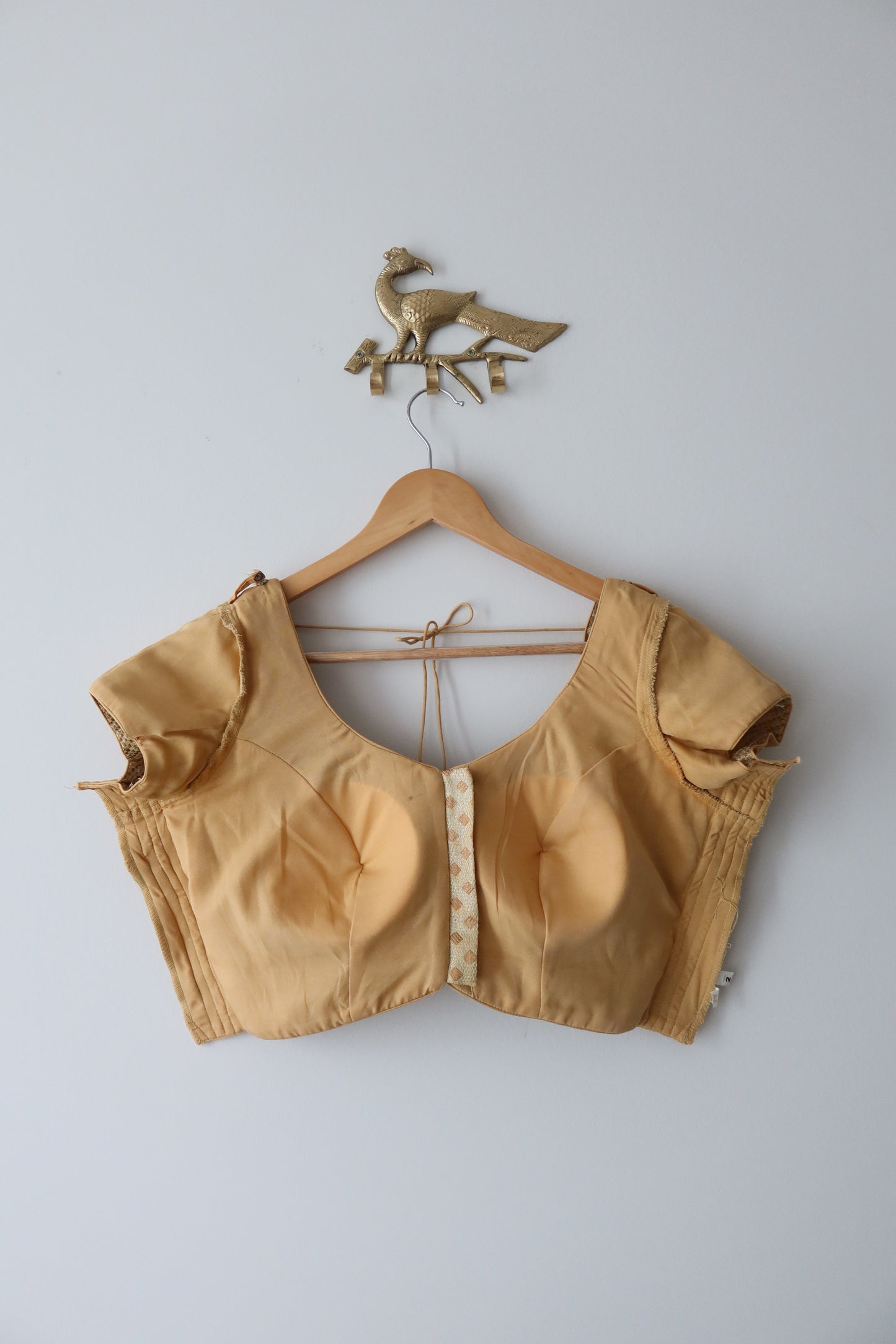 Classic Gold Brocade Blouse- 34, New