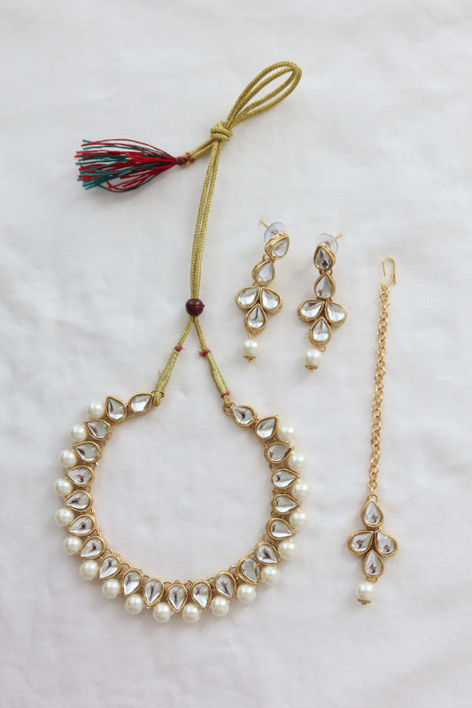 Stone and White Pearl Set - New