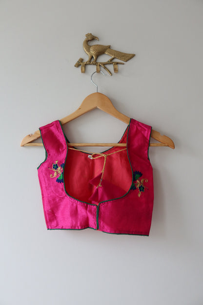 Pink & Green Kids Lehenga Set- Size 28, New