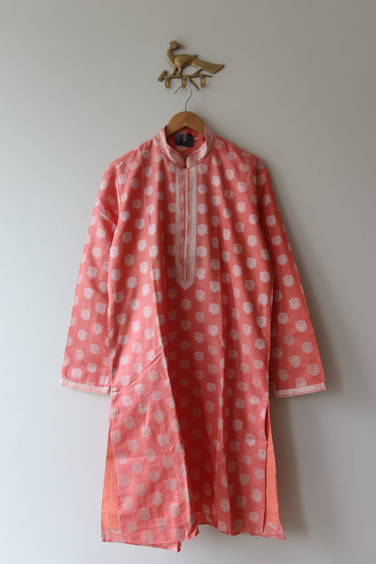 Luxurious Cotton Silk Kurta Set- 40, New