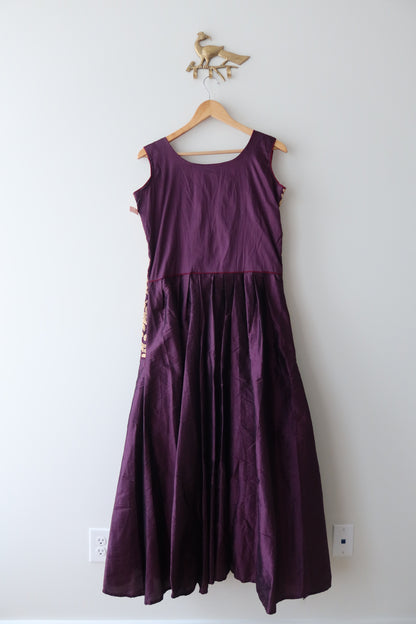 Burgundy Silk Gown - New