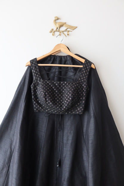 Classic Black Silk Set - New