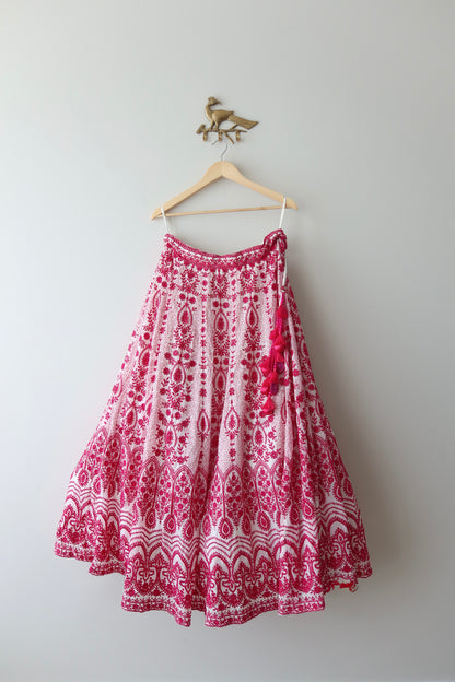 Pink Friday Lucknowi Lehenga Set - New