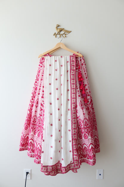 Pink Friday Lucknowi Lehenga Set - New