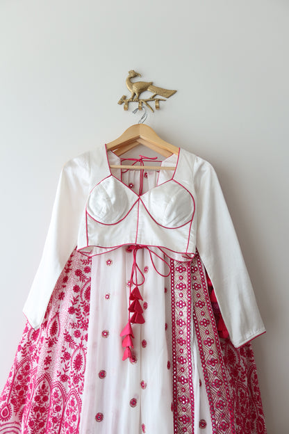 Pink Friday Lucknowi Lehenga Set - New