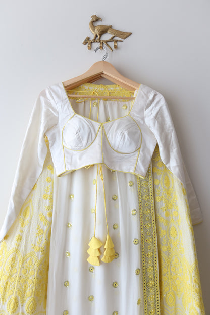 Lucky Yellow Lehenga Set - New