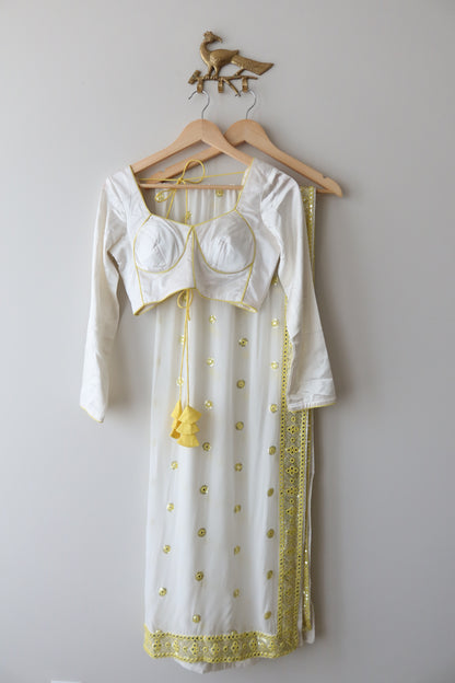 Lucky Yellow Lehenga Set - New