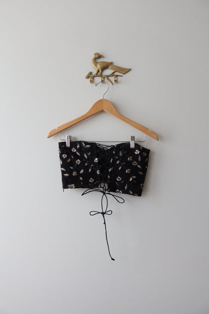 Black & Gold Corset - New