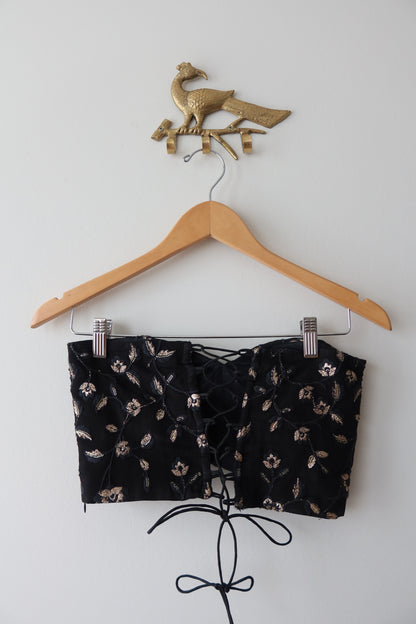 Black & Gold Corset - New
