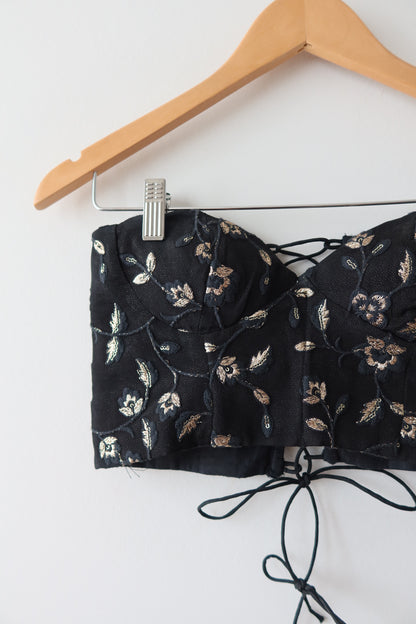 Black & Gold Corset - New