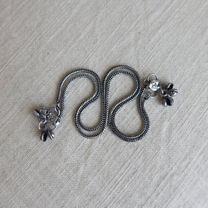 Silver Ganga Anklets - One Size, Brand New
