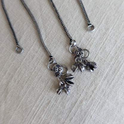 Silver Ganga Anklets - One Size, Brand New