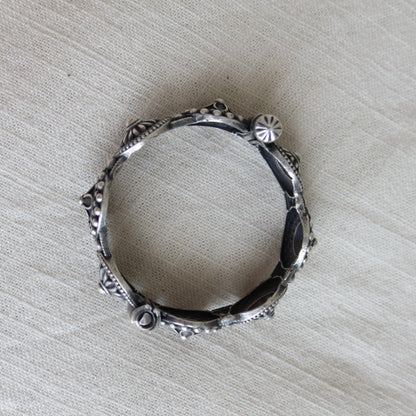 Parvati Silver Kada Bangle - Brand New