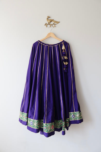 Purple and Green Lehenga Choli Full set - Brand New, Size L/XL