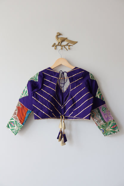 Purple and Green Lehenga Choli Full set - Brand New, Size L/XL