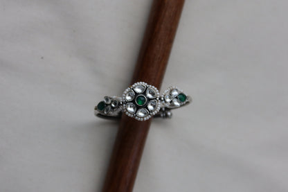 Oxidized Adjustable Silver Bracelets