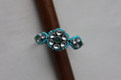 Oxidized Adjustable Silver Bracelets