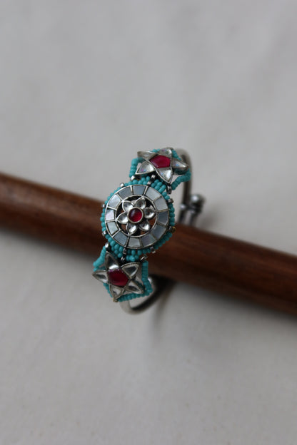 Oxidized Adjustable Silver Bracelets