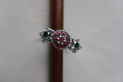 Oxidized Adjustable Silver Bracelets