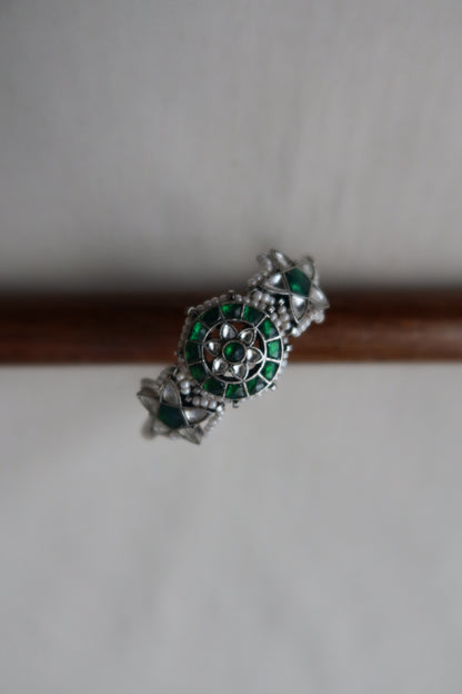 Oxidized Adjustable Silver Bracelets