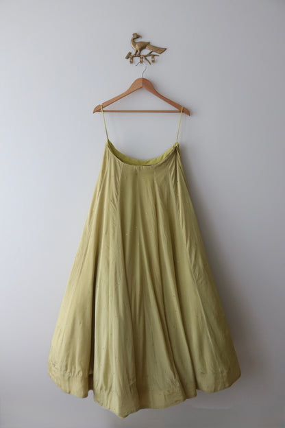 Lime Green Nazraana Lehenga Set