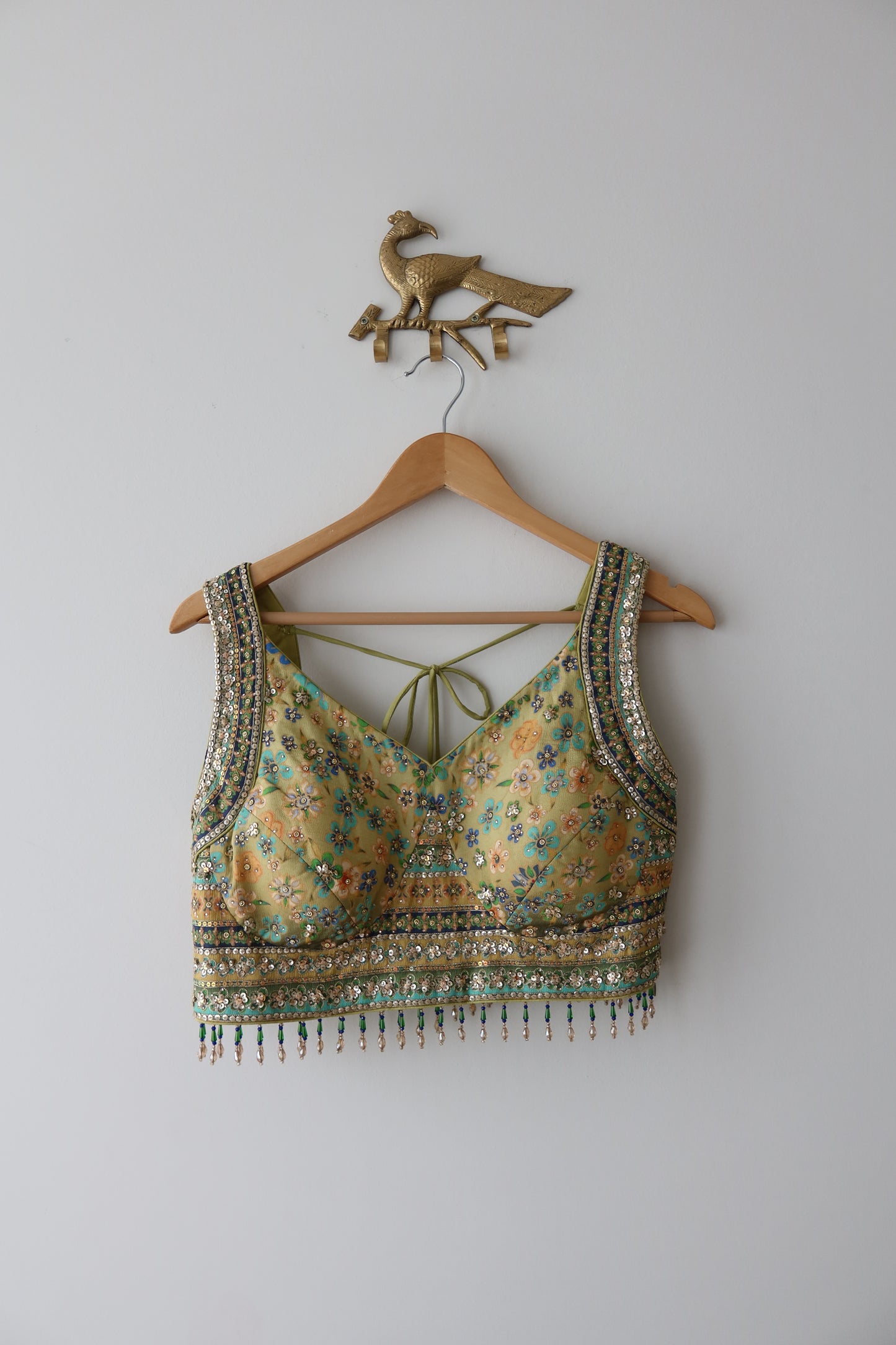 Lime Green Nazraana Lehenga Set