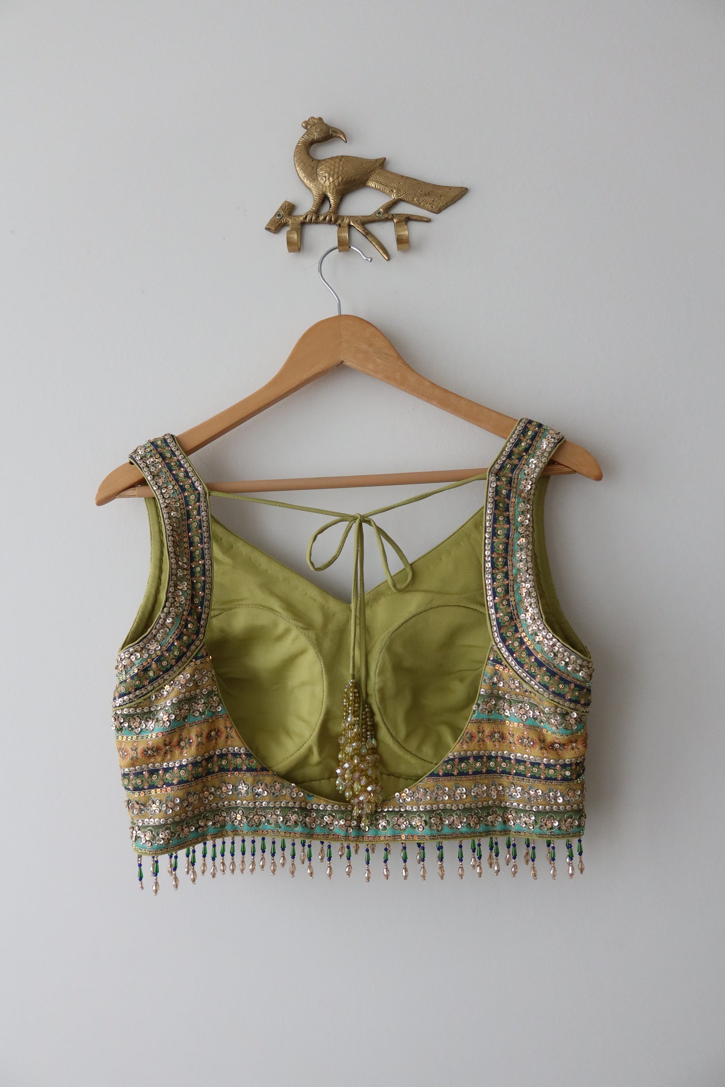 Lime Green Nazraana Lehenga Set