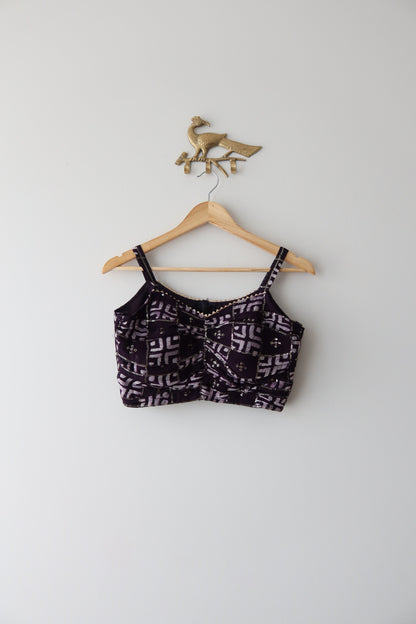 Deep Purple 3-Piece Indo-Western Set