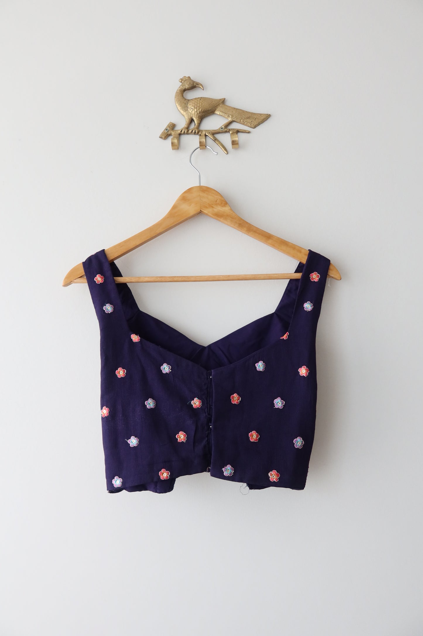 Deep Purple Pleated Skirt Set with Dupatta