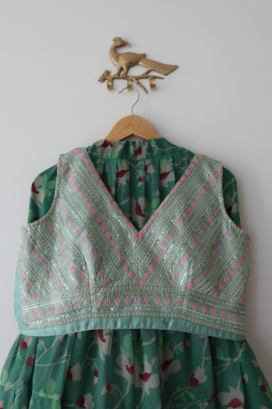 Lightweight Sea Green Lehenga Set