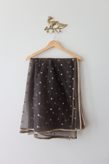 Gray Embellished Lehenga Set