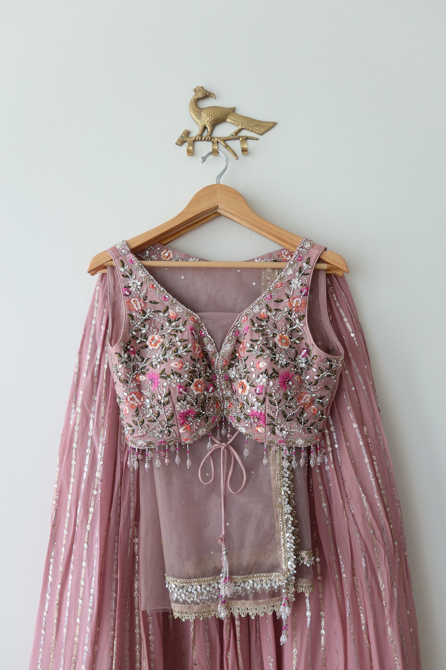 Blush Pink Embellished Lehenga Set