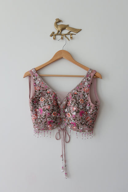 Blush Pink Embellished Lehenga Set